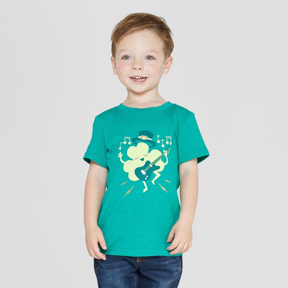 Infant Boys' Short Sleeve Shamrock Tee  Shirt